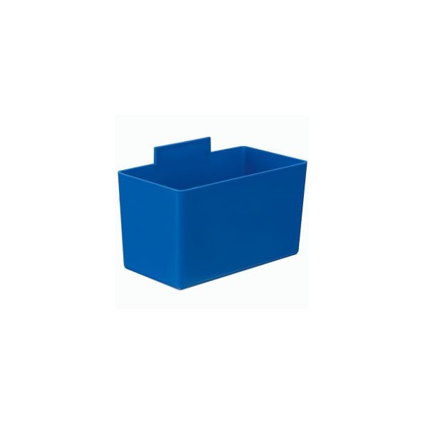 Quantum Storage Systems Little Inner Bin Cup QBC112 for Plastic Stacking Bins - 2-3/4 x 5-1/4 x 3 Blue, PK48 QBC112BL - main